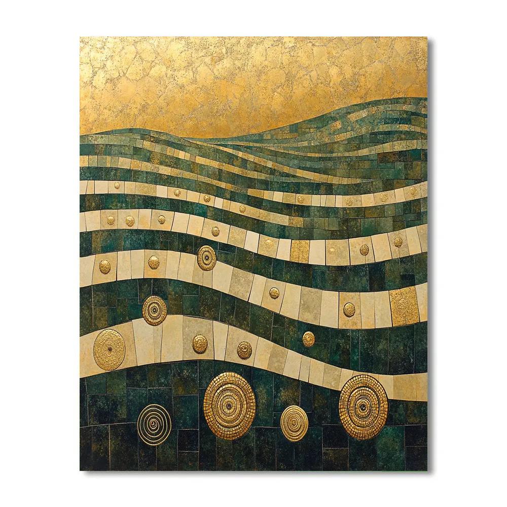 Gustav Klimt Inspired Cosmic Orchard Motifs Numbered painting kits