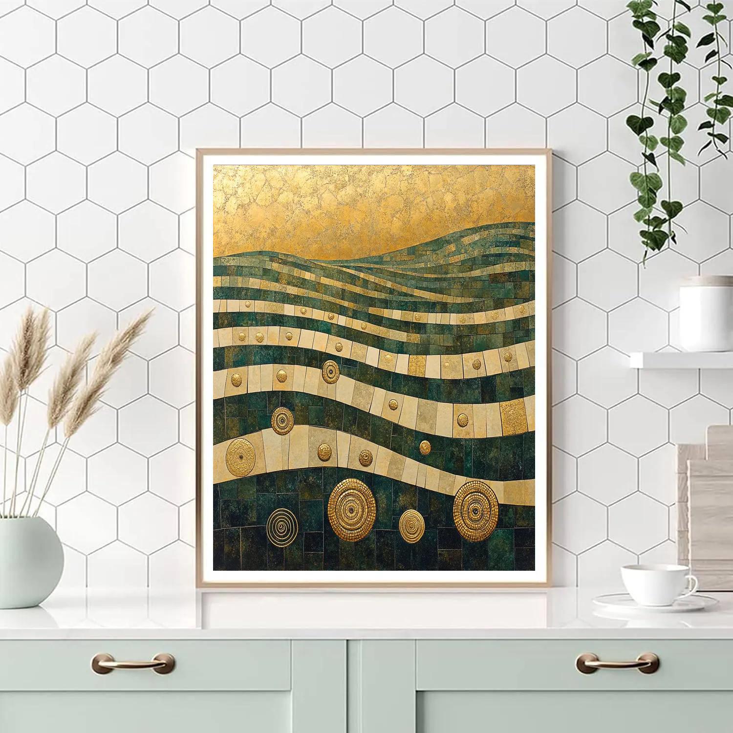 Gustav Klimt Inspired Cosmic Orchard Motifs Numbered painting kits