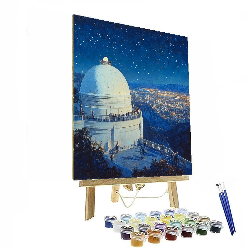Griffith Observatory City Lights Los Angeles United States Paint by numbers kits