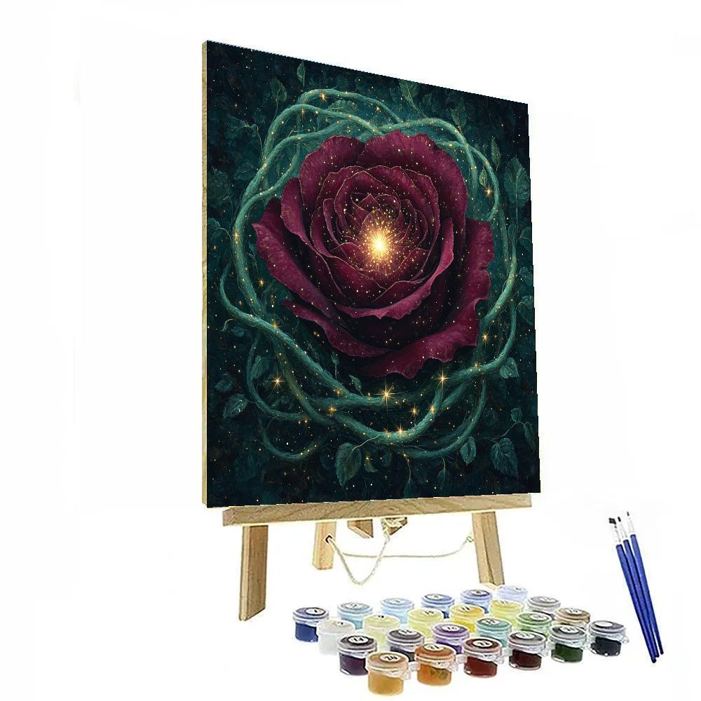 Frida Kahlo Inspired Rose Of The Andromeda Vines Numbered painting kits
