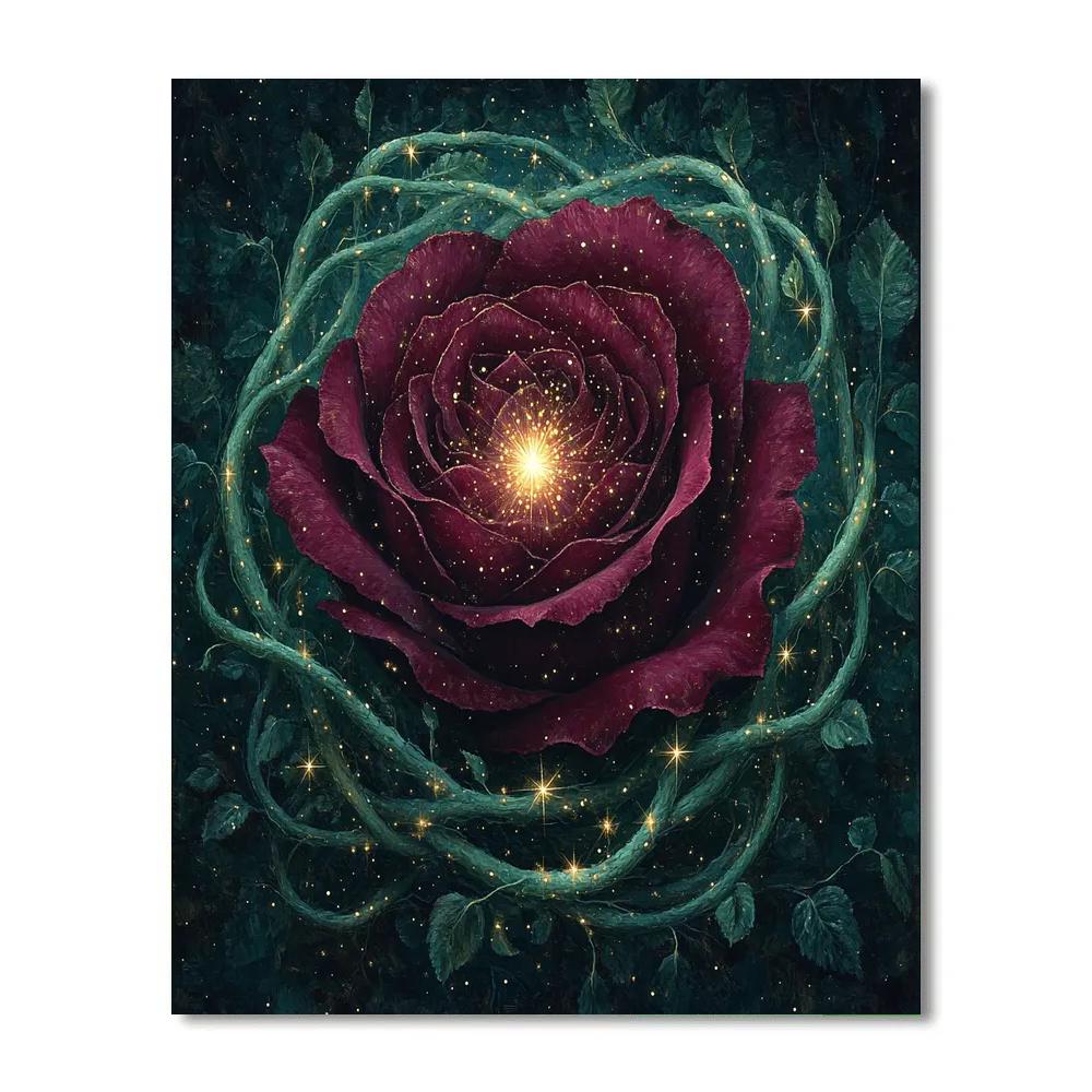 Frida Kahlo Inspired Rose Of The Andromeda Vines Numbered painting kits