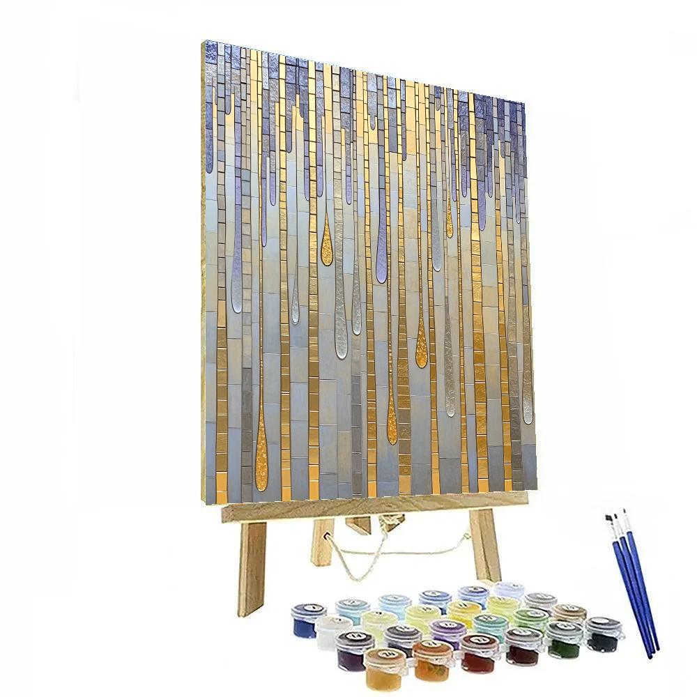 Gustav Klimt Inspired Gilded Rain Of Silence Numbered painting kits
