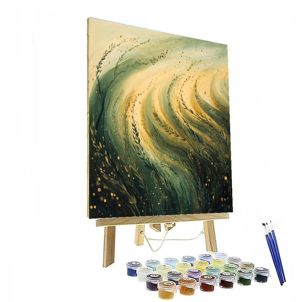 Leonardo Da Vinci Inspired Meadow Comet Grass DIY paint by numbers