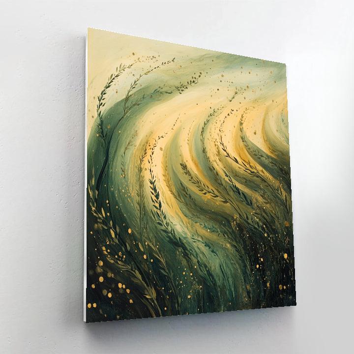 Leonardo Da Vinci Inspired Meadow Comet Grass DIY paint by numbers