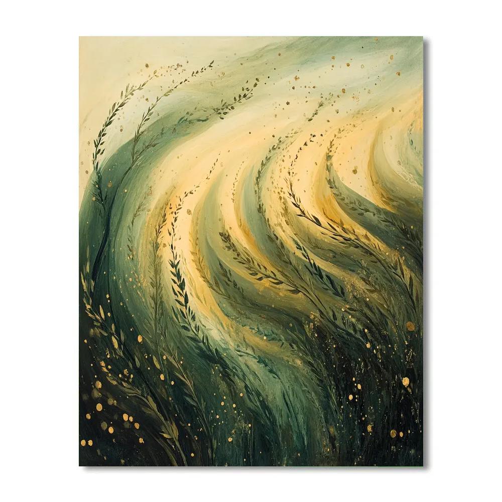 Leonardo Da Vinci Inspired Meadow Comet Grass DIY paint by numbers