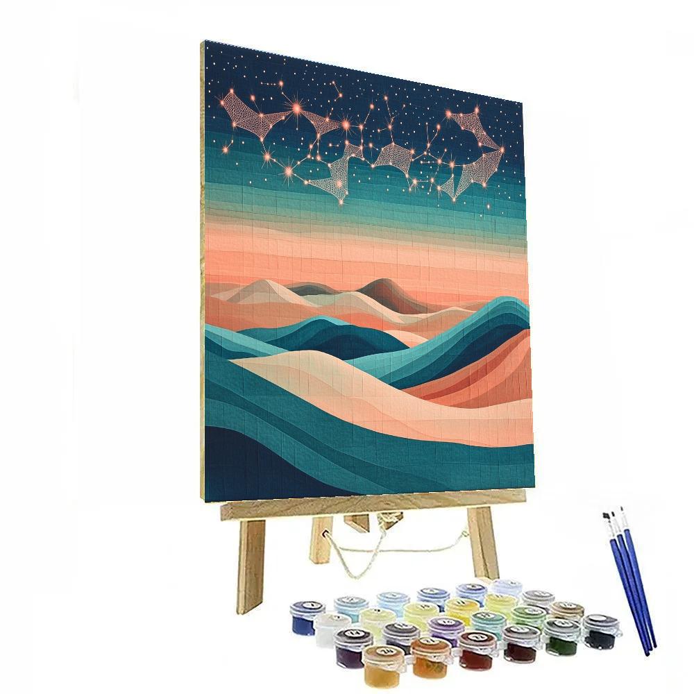 Frida Kahlo Inspired Desert Wind Papel Constellations paint by number