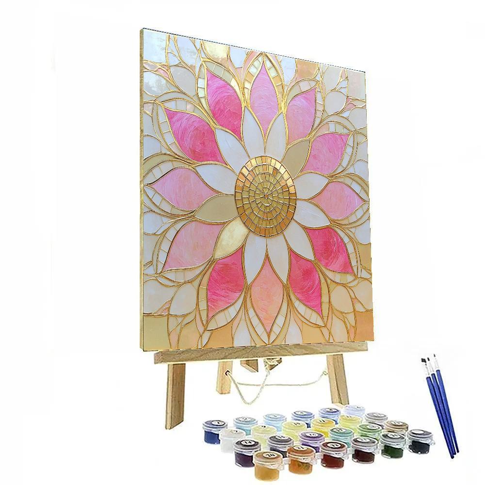 Gustav Klimt Inspired Petals Of Starlight painting number kit