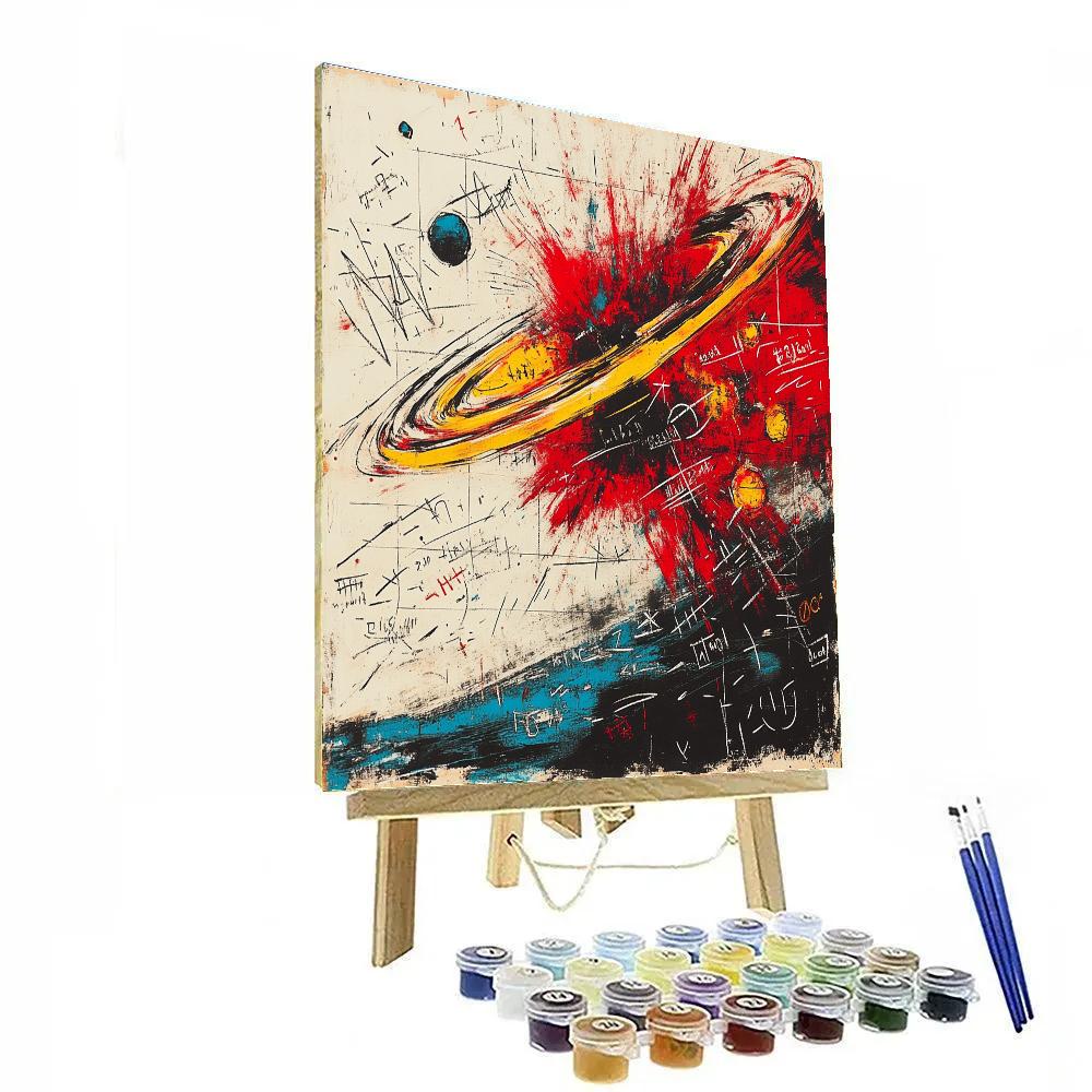Jean-Michel Basquiat Inspired Cosmic Noise Of Identity paint by numbers