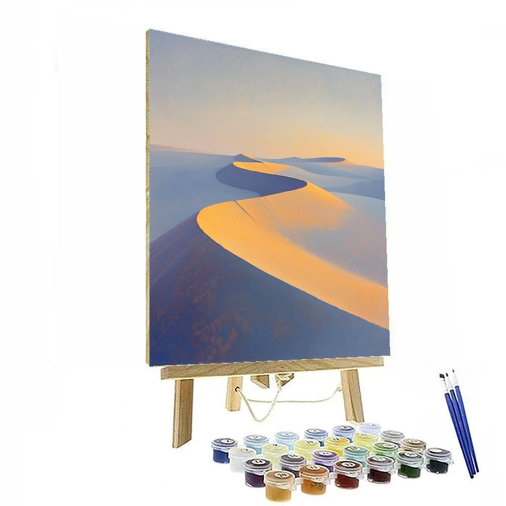 Leonardo Da Vinci Inspired Desert Breath At Dusk Paint by numbers art