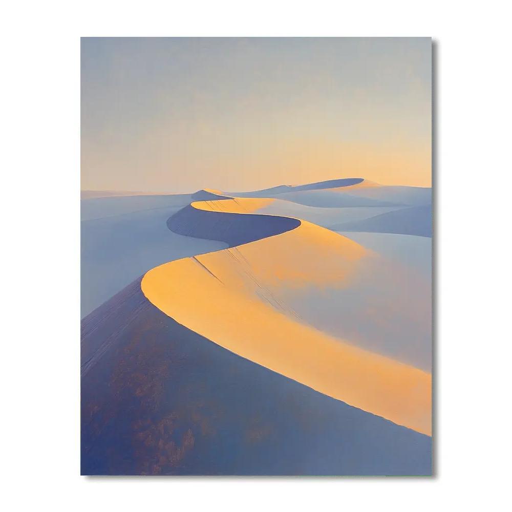 Leonardo Da Vinci Inspired Desert Breath At Dusk Paint by numbers art