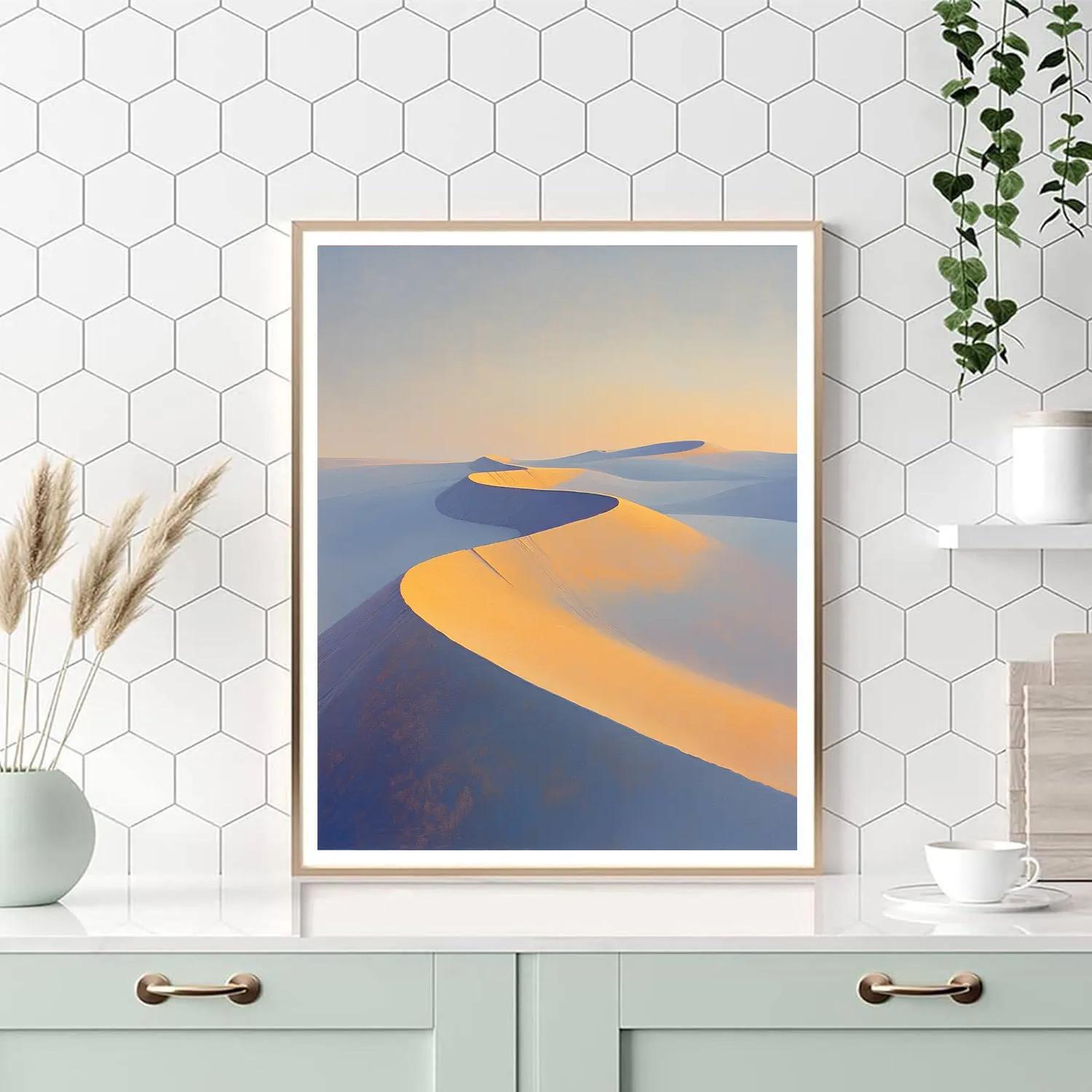 Leonardo Da Vinci Inspired Desert Breath At Dusk Paint by numbers art