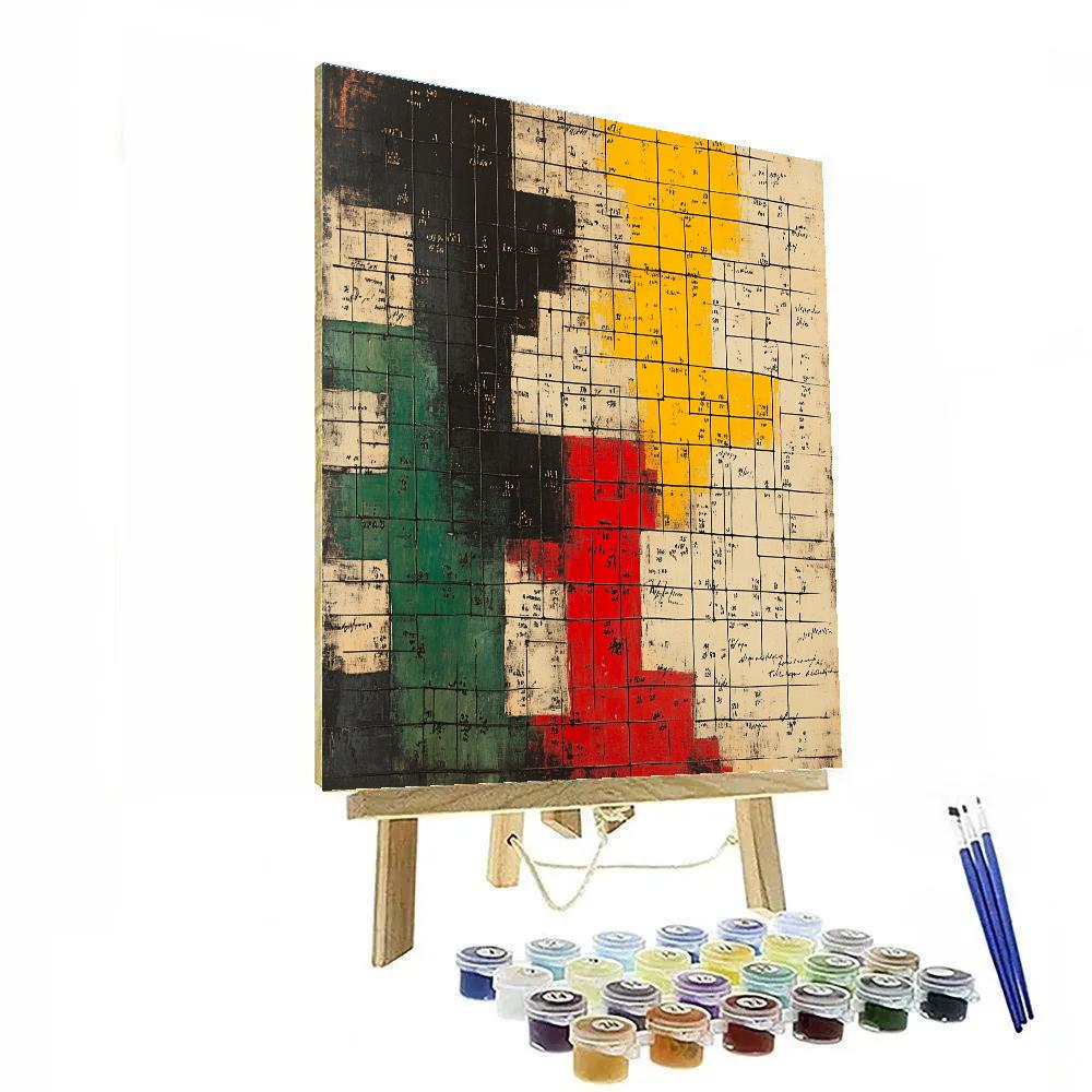 Jean-Michel Basquiat Inspired Rhythm Of Unwritten Laws Paint by numbers art