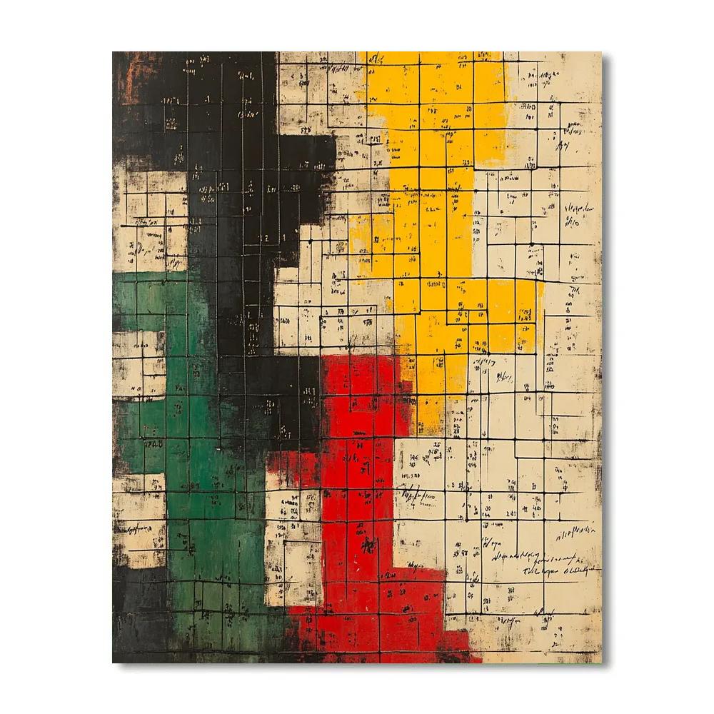 Jean-Michel Basquiat Inspired Rhythm Of Unwritten Laws Paint by numbers art