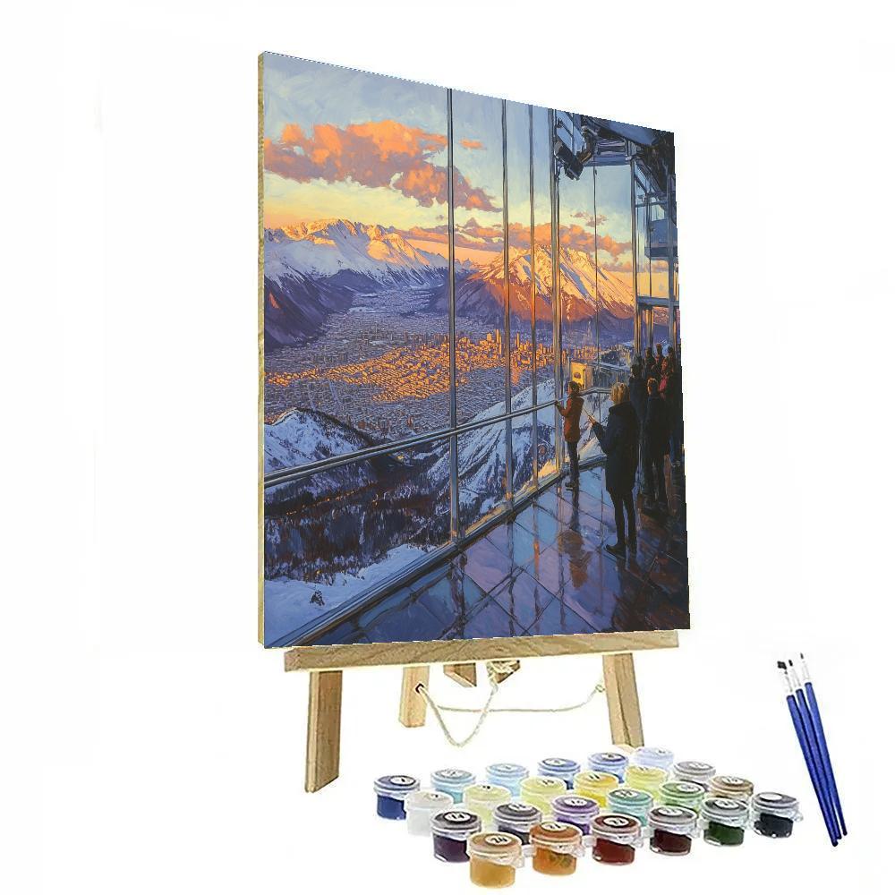 Sky Costanera Observation Santiago Chile Numbered painting kits