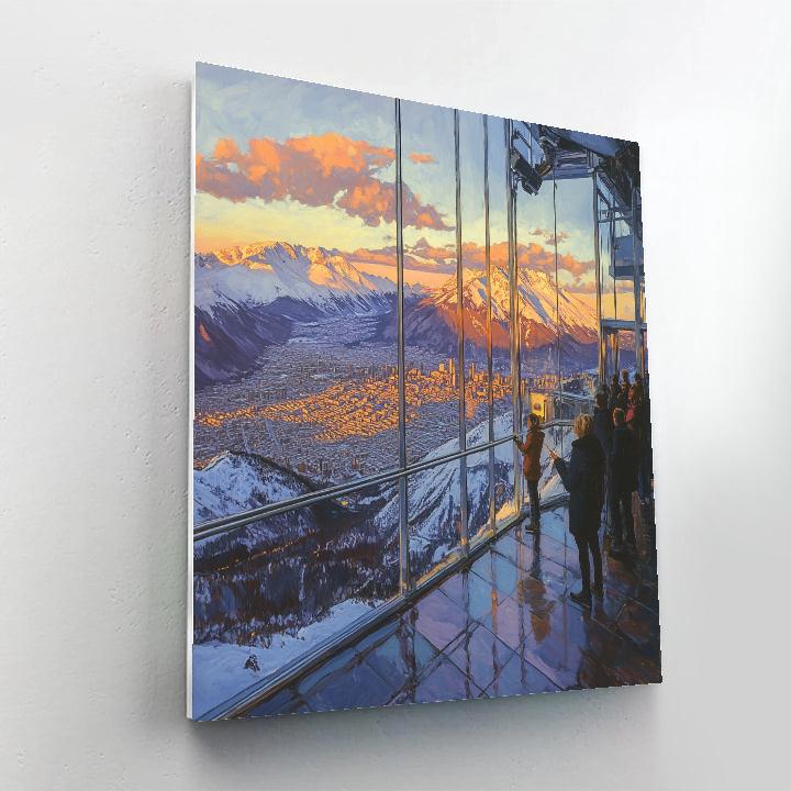 Sky Costanera Observation Santiago Chile Numbered painting kits