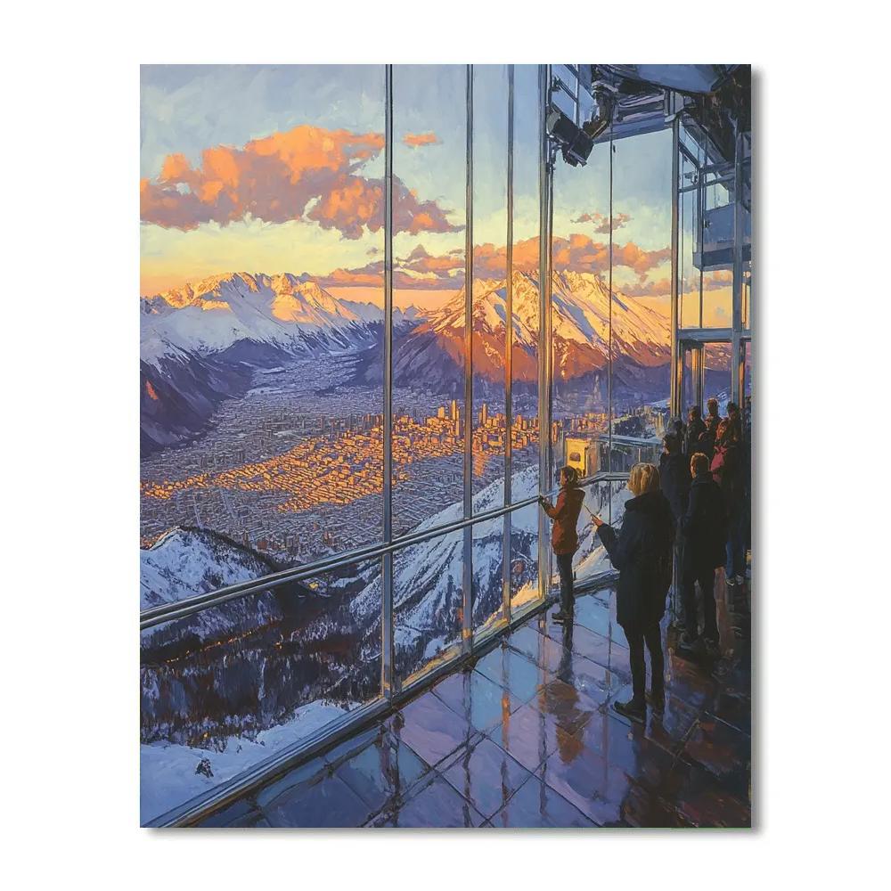 Sky Costanera Observation Santiago Chile Numbered painting kits