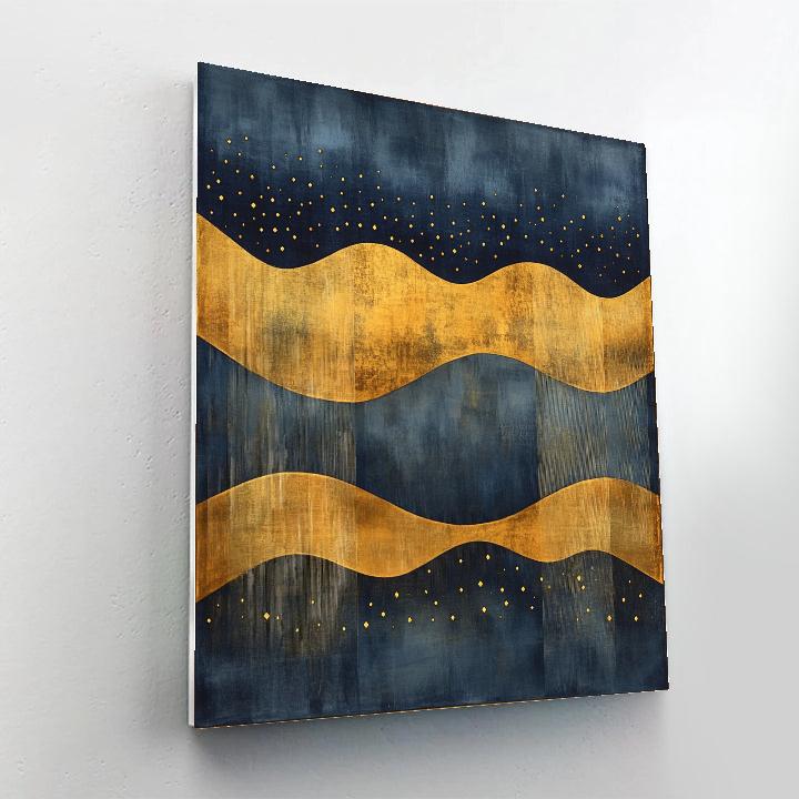 Gustav Klimt Inspired Veil Of Quiet Stars Number painting