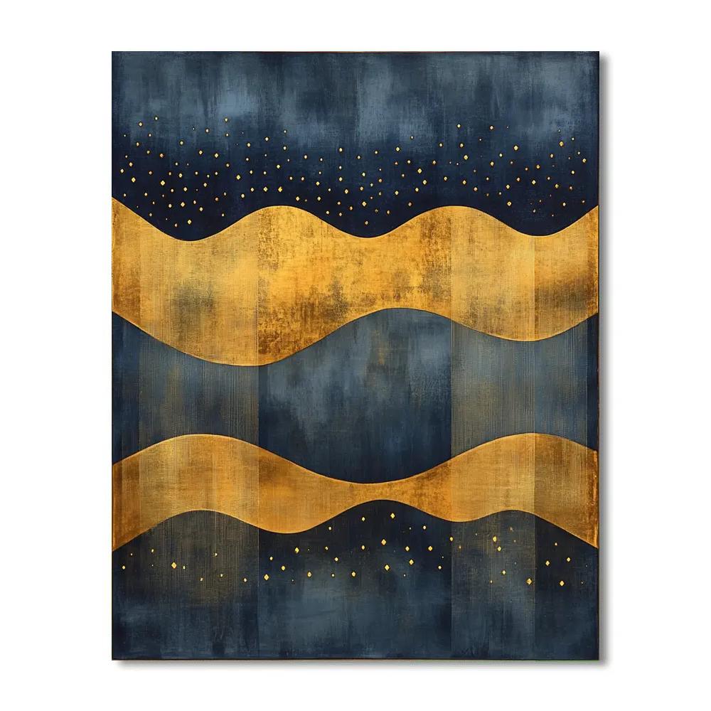 Gustav Klimt Inspired Veil Of Quiet Stars Number painting