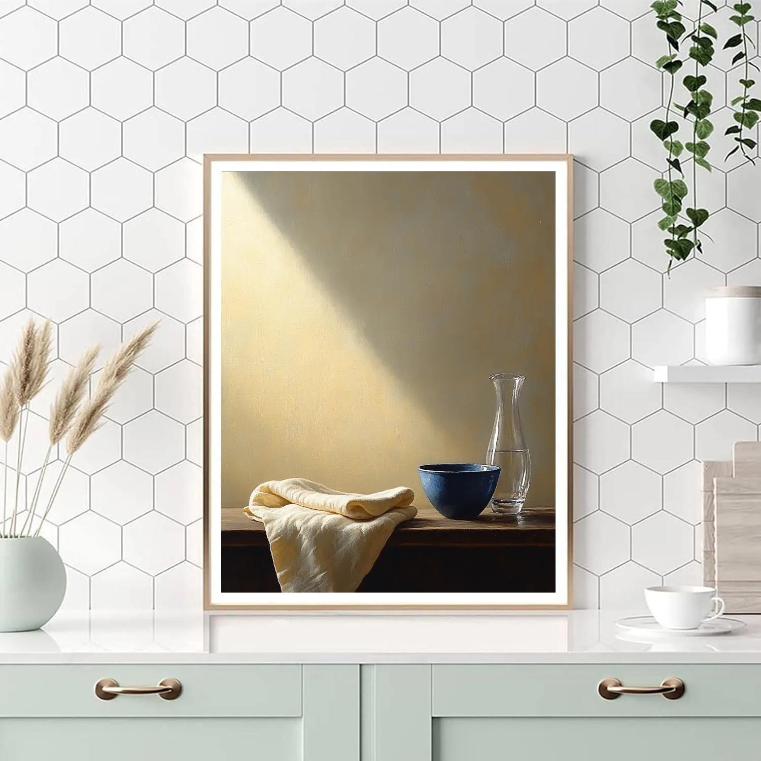 Johannes Vermeer Inspired Quiet Table With Pearls Of Light Painting by numbers kit
