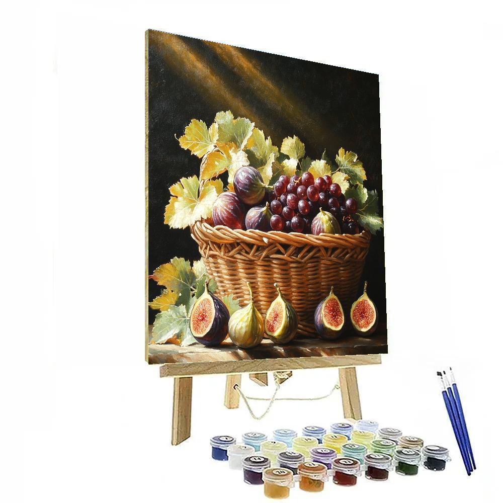Caravaggio Inspired Basket Of Fruit Paint by numbers kits