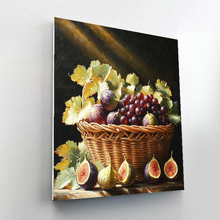 Caravaggio Inspired Basket Of Fruit Paint by numbers kits