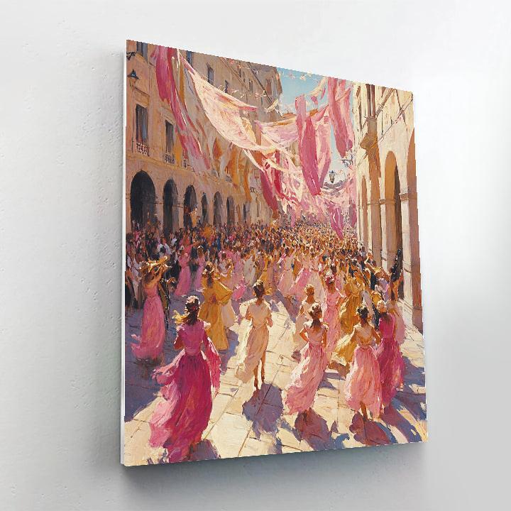 Peter Paul Rubens Inspired Festival Procession Paint by numbers art