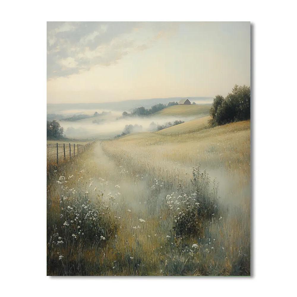 Leonardo Da Vinci Inspired Tide Of Meadow Fog Paint by numbers kits