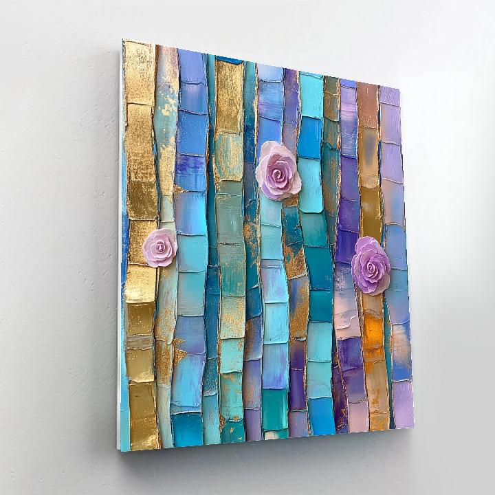 Gustav Klimt Inspired Aurora Canticle Weave paint by numbers