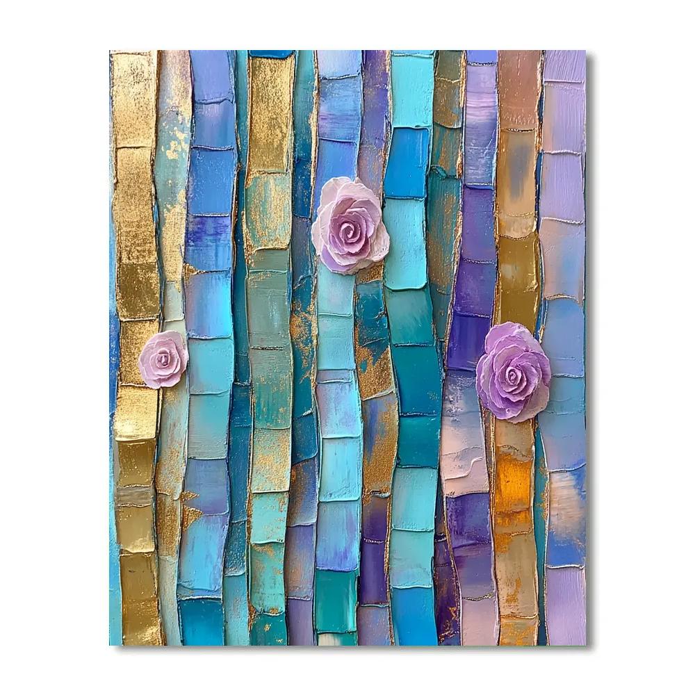 Gustav Klimt Inspired Aurora Canticle Weave paint by numbers