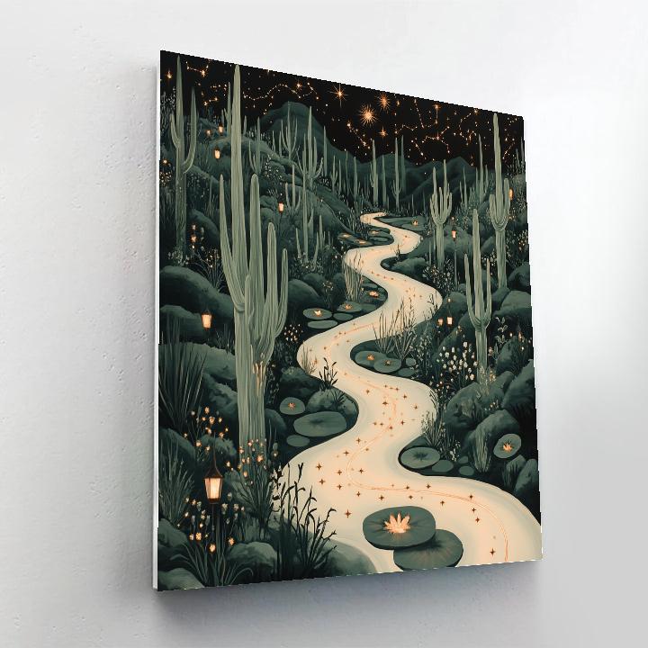 Frida Kahlo Inspired Milky Rivers Through Opuntia Forest Painting by numbers kit