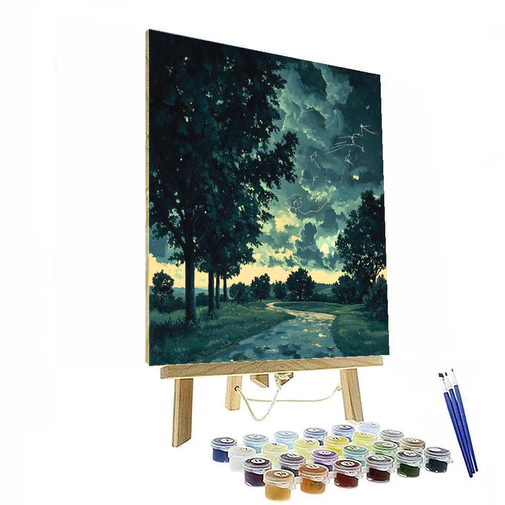 Leonardo Da Vinci Inspired Orchard Of Distant Thunder DIY paint by numbers