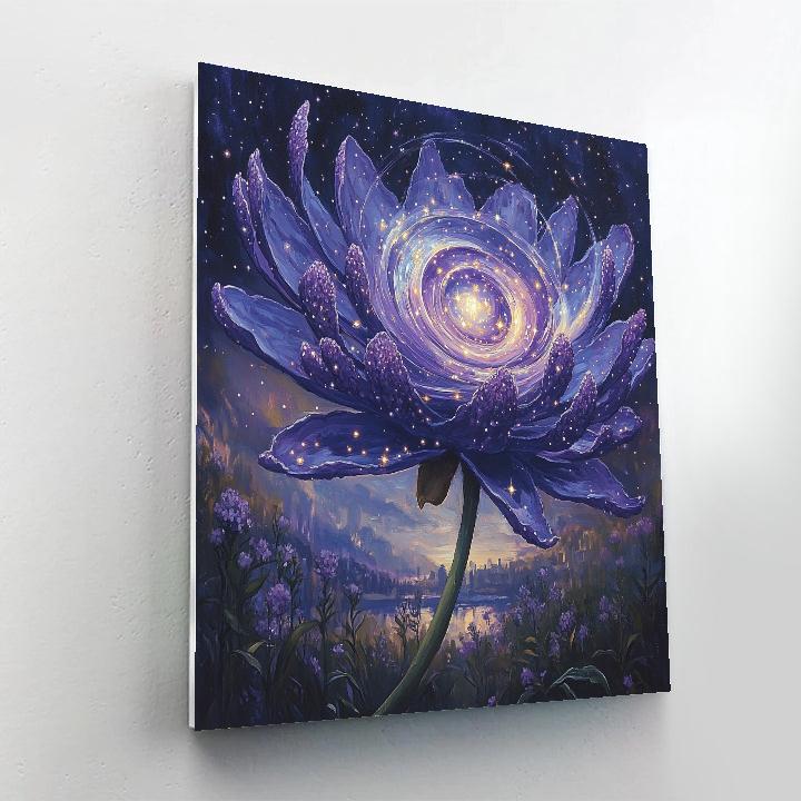Frida Kahlo Inspired Galaxy Nest In Jacaranda Bloom Paint by numbers art