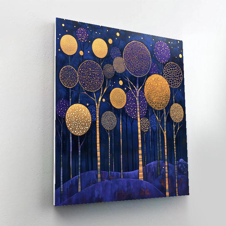Gustav Klimt Inspired Halo Orchard Of Night Paint by numbers kits