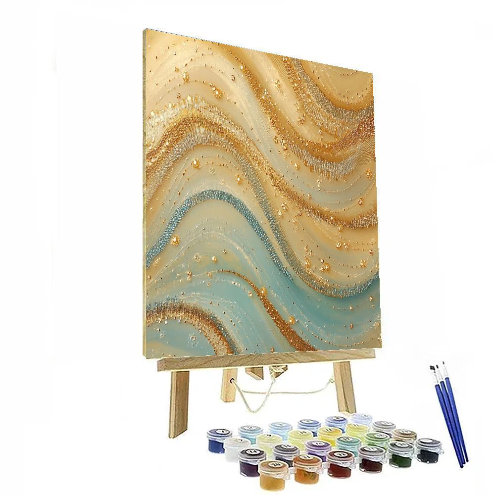 Gustav Klimt Inspired Gossamer Gravity Threads paint by number