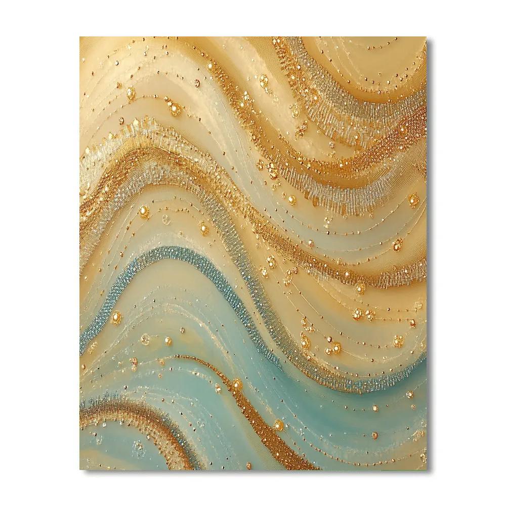 Gustav Klimt Inspired Gossamer Gravity Threads paint by number