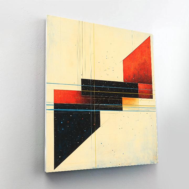 Kazimir Malevich Inspired Celestial Grids Of Silence paint by number