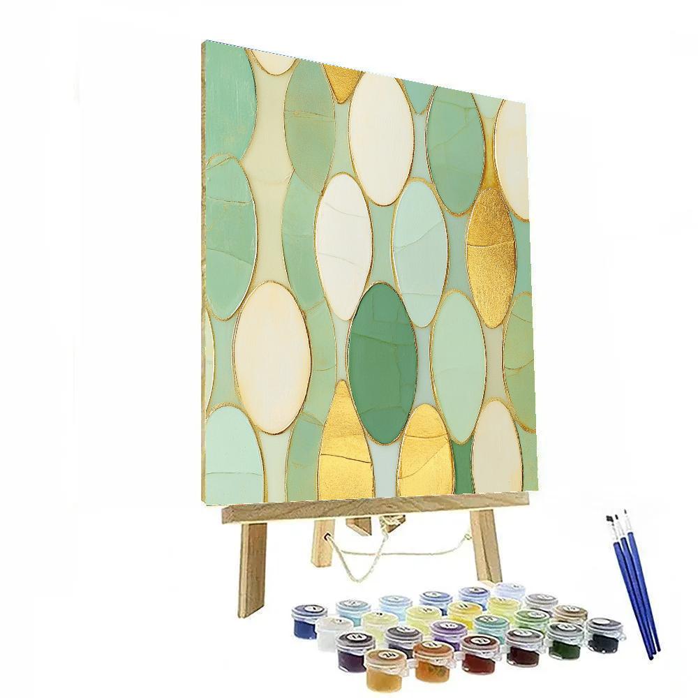 Gustav Klimt Inspired Opal Dawn Lullaby Numbered painting kits