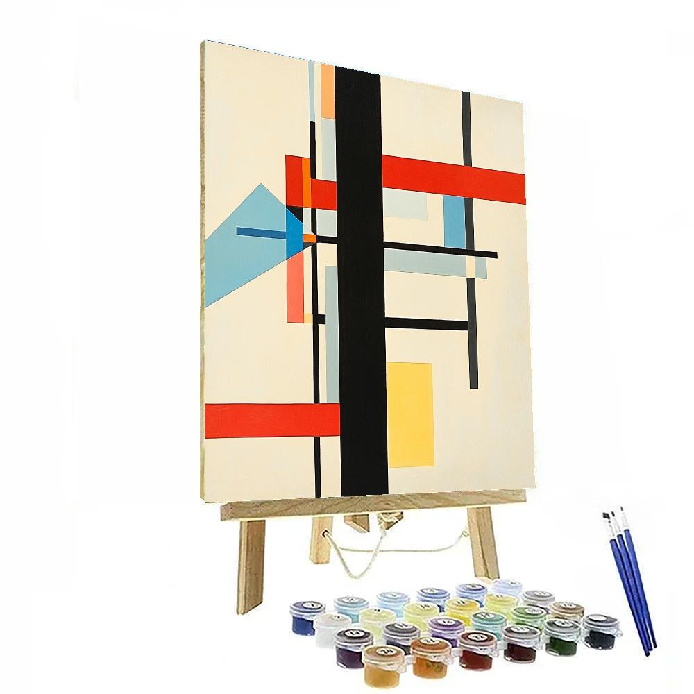 Kazimir Malevich Inspired Temporal Axis Of Abstraction Number painting