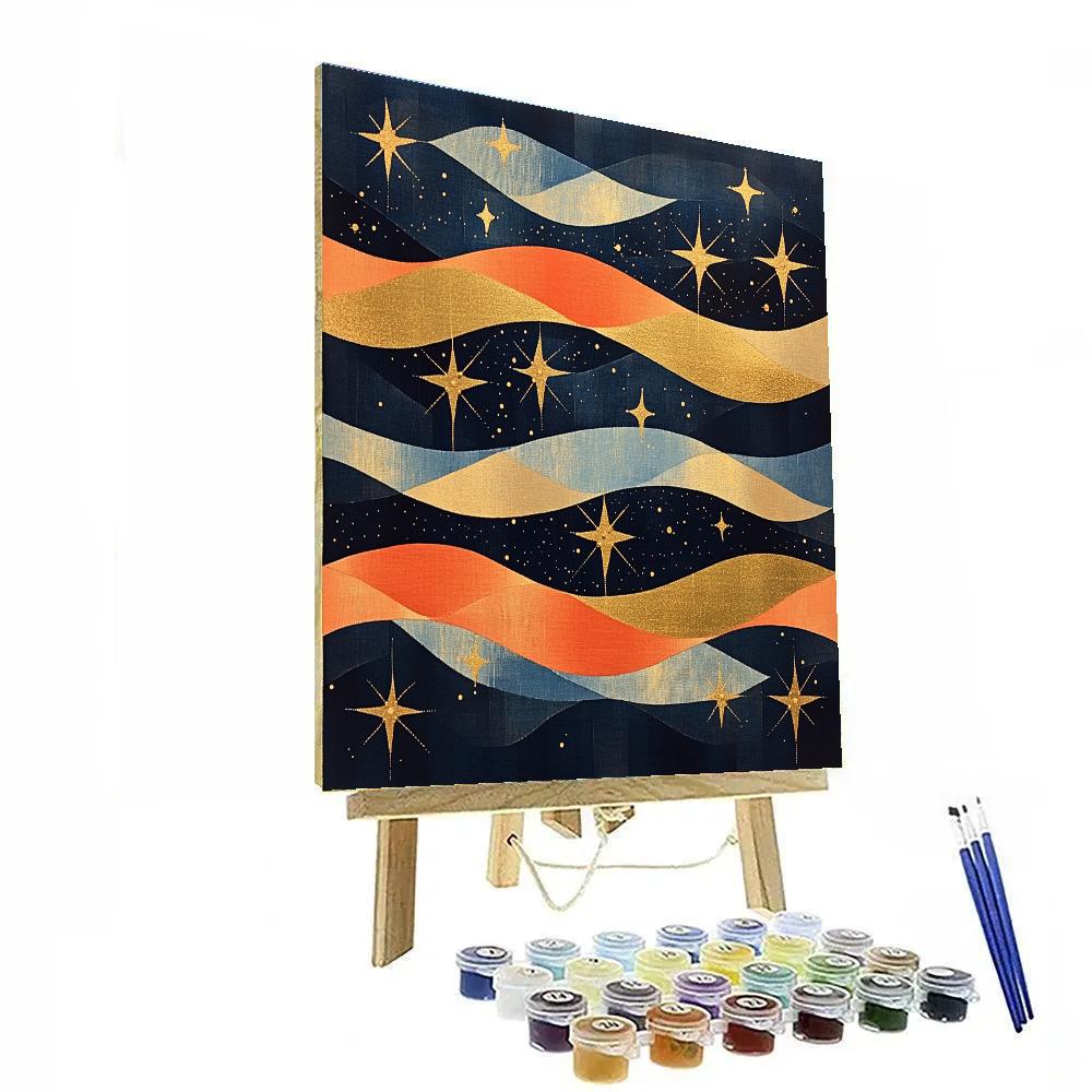 Gustav Klimt Inspired Star Weave Rhapsody Numbered painting kits