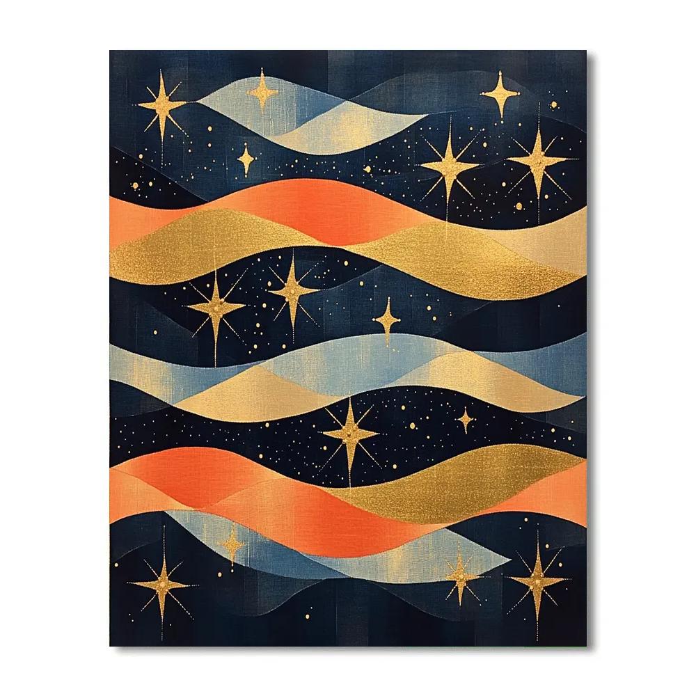 Gustav Klimt Inspired Star Weave Rhapsody Numbered painting kits