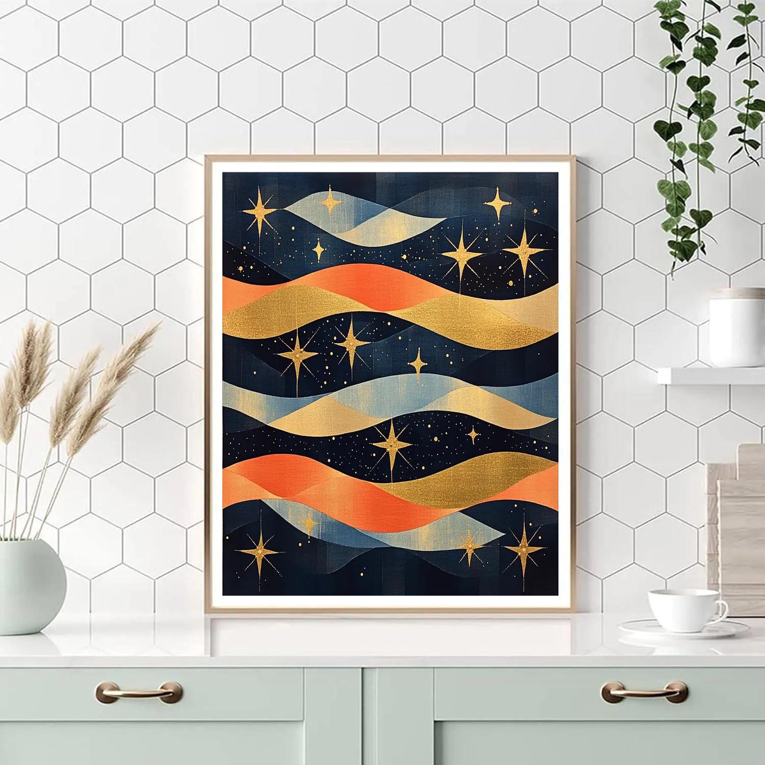 Gustav Klimt Inspired Star Weave Rhapsody Numbered painting kits