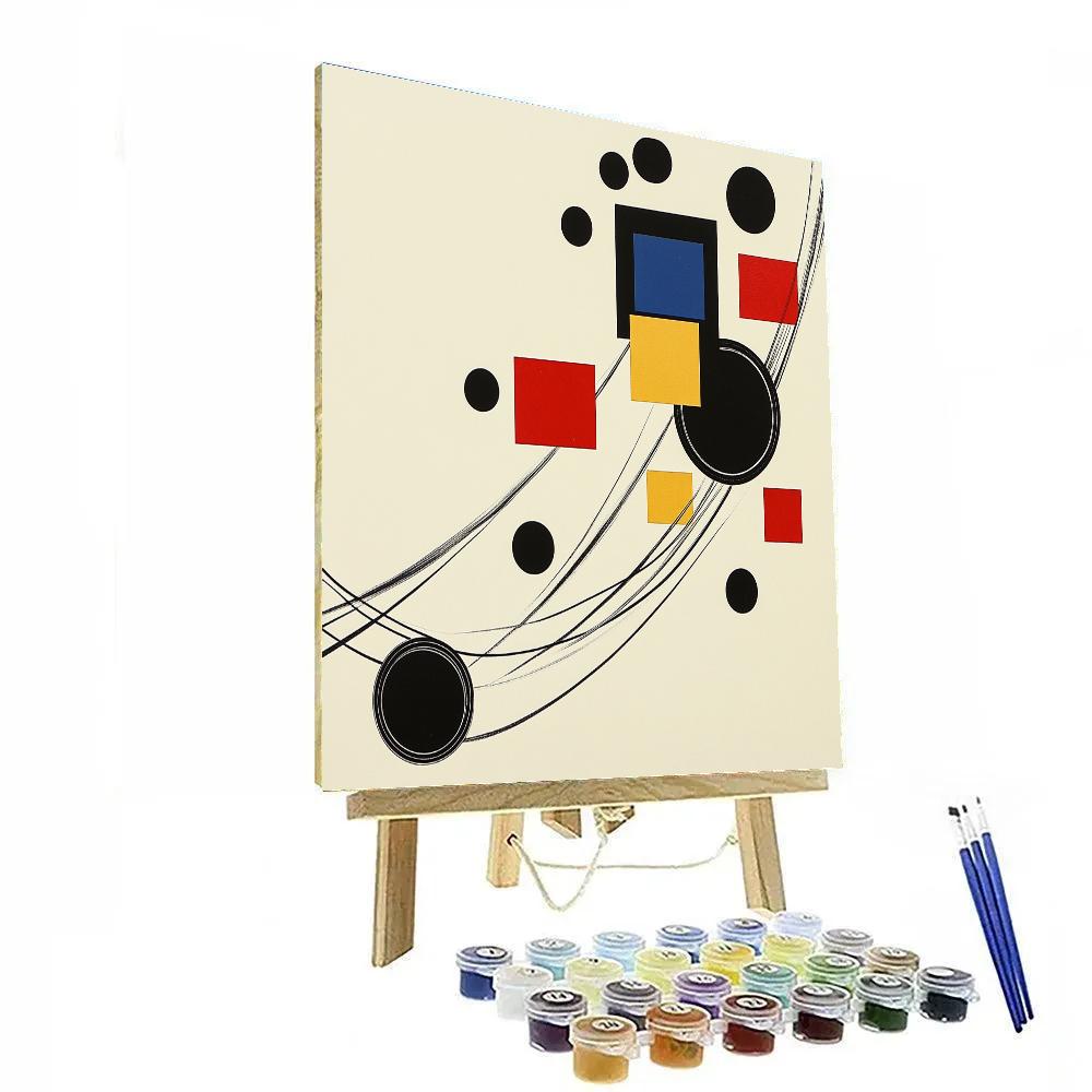 Kazimir Malevich Inspired Resonant Fields Of Geometry paint by numbers