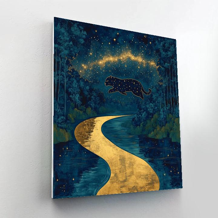 Frida Kahlo Inspired River Jaguar Of The Milky Way Painting by numbers kit