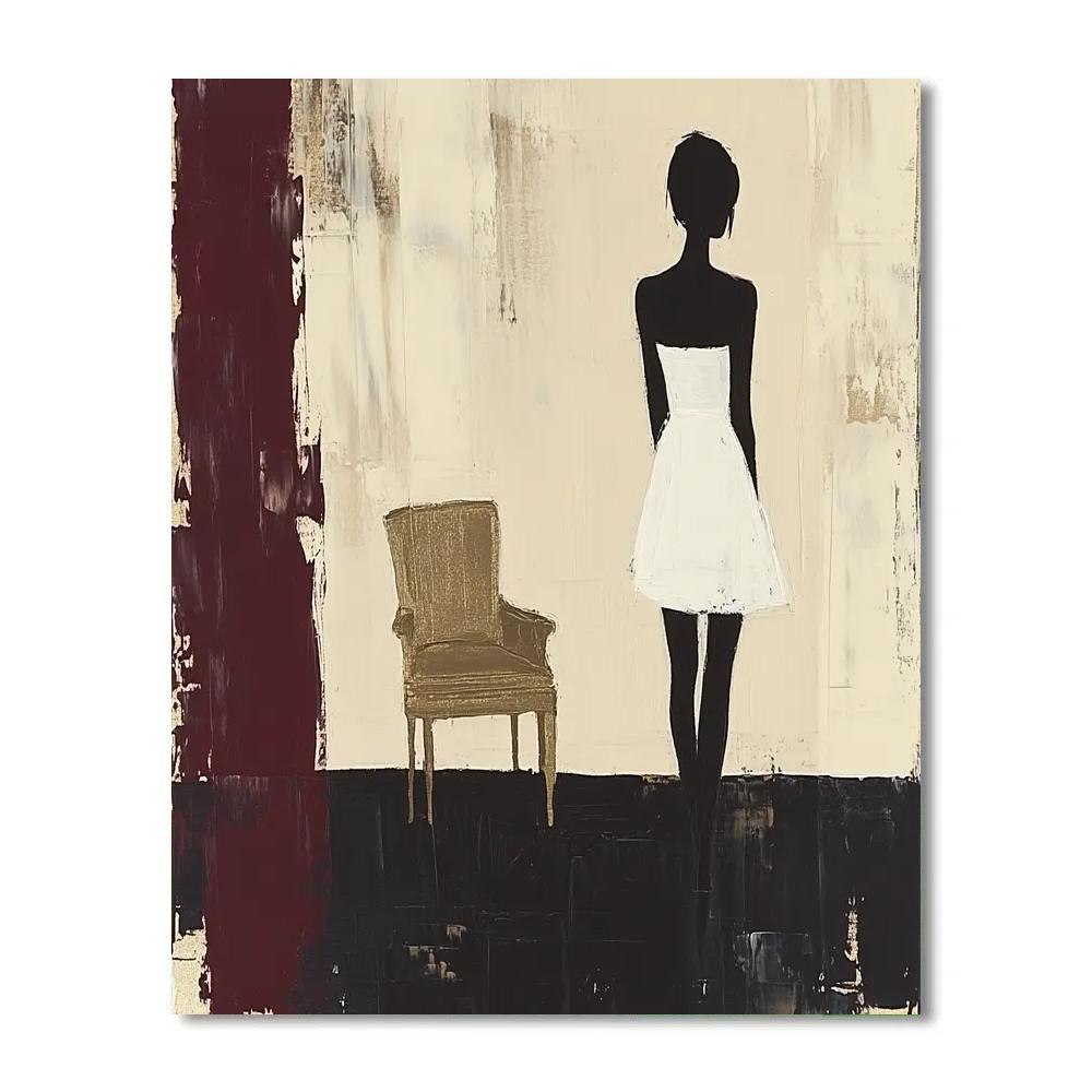 John Singer Sargent Inspired Evening Portrait paint by number