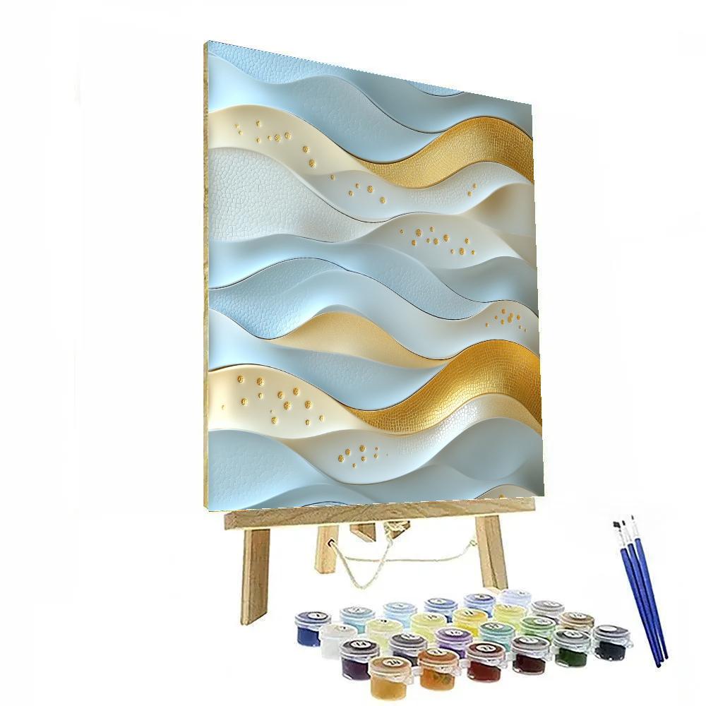 Gustav Klimt Inspired Gilded Snow Drift Numbered painting kits