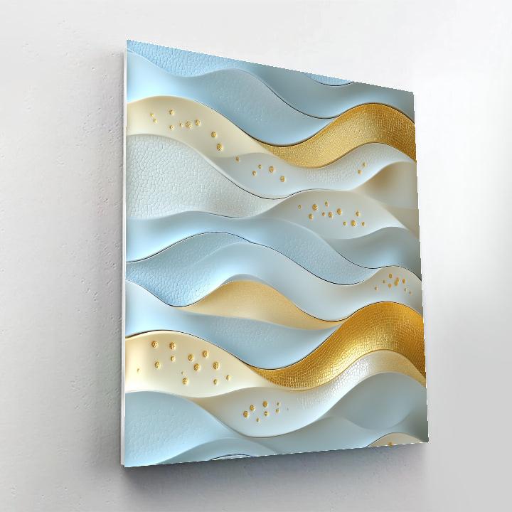 Gustav Klimt Inspired Gilded Snow Drift Numbered painting kits