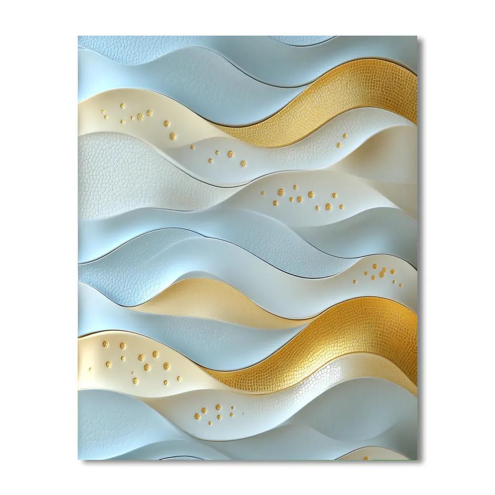 Gustav Klimt Inspired Gilded Snow Drift Numbered painting kits