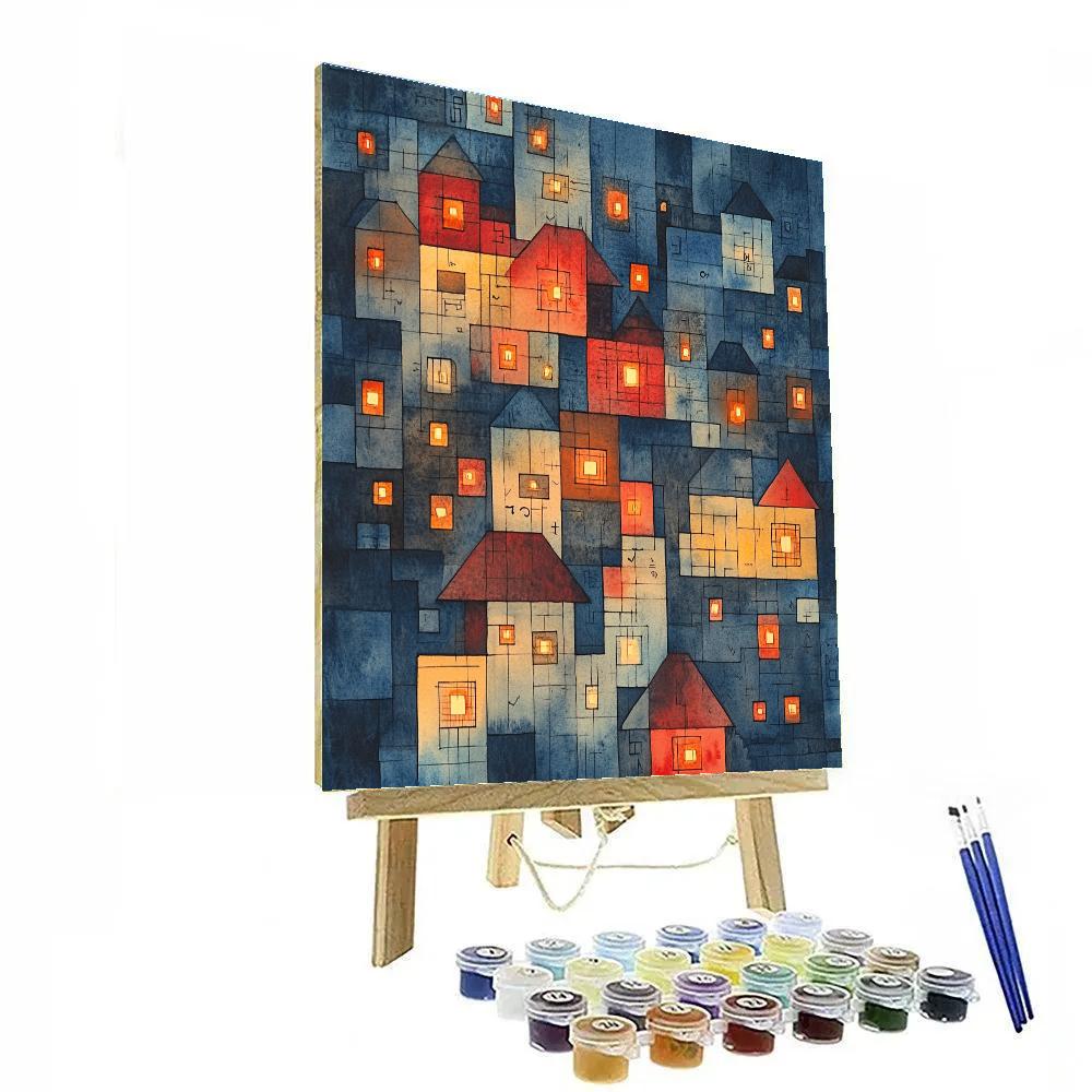 Paul Klee Inspired City Of Signs painting number kit