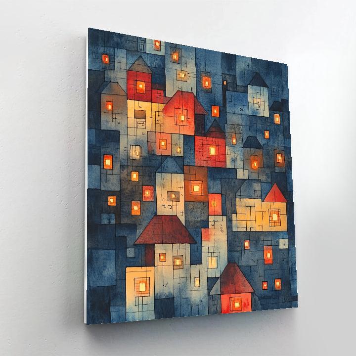 Paul Klee Inspired City Of Signs painting number kit