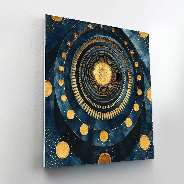 Gustav Klimt Inspired Nocturne Of Quiet Orbits DIY paint by numbers